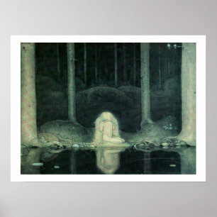 Póster John Bauer Princess Tuvstarr Busca Su Corazón