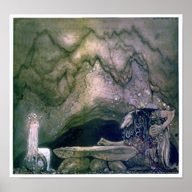 Póster John Bauer Troll Madre Poster (Frente)