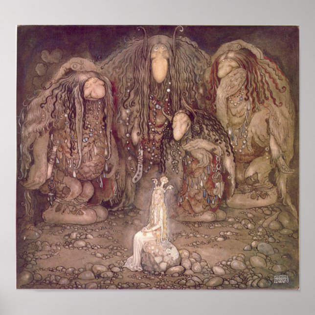 Póster John Bauer - Trolls (Frente)