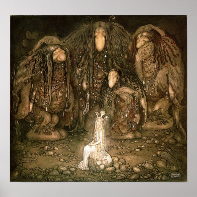 Póster John Bauer - Trolls (Frente)