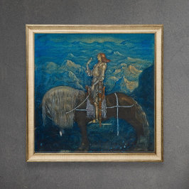 Póster John Bauer Un caballero de Entre Gnomes