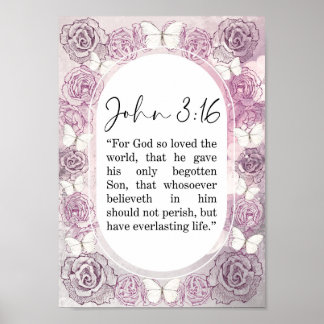 Póster John Biblia Verso WallArt