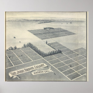 Póster John Brown Colony, Madera, California