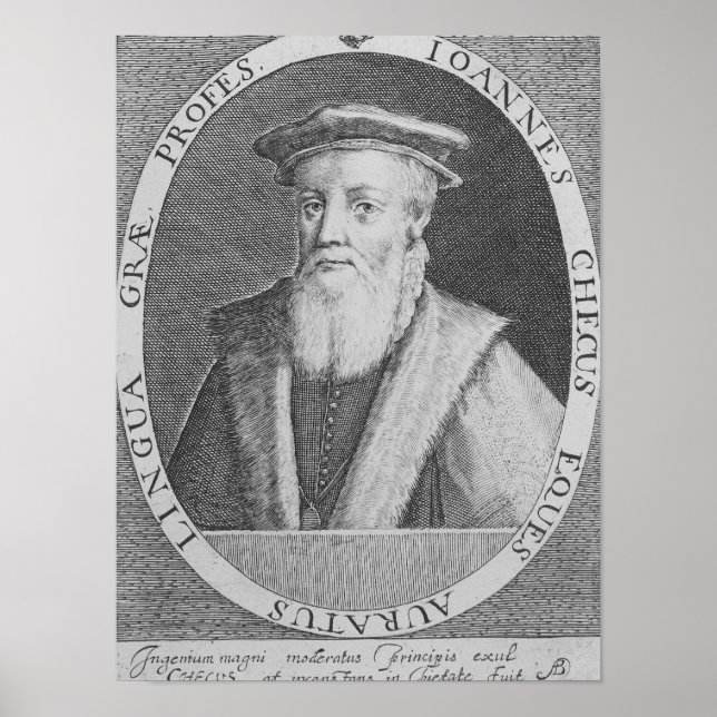 Póster John Cheke, 1620 (Frente)