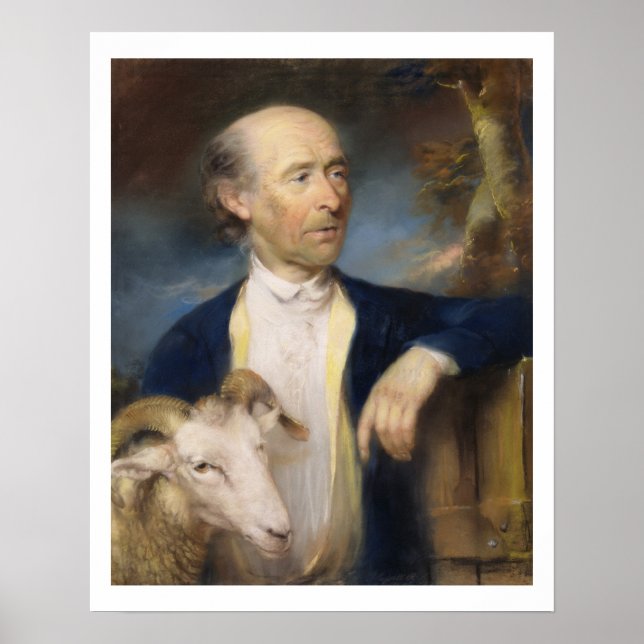 Póster John Collins de Devizes (fl.1771-99) 1799 (pastel) (Frente)