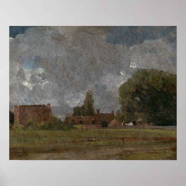 Póster John Constable - Casa de la policía de Golding (Frente)