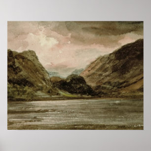 Póster John Constable   Derwentwater, Cumberland, c.1806