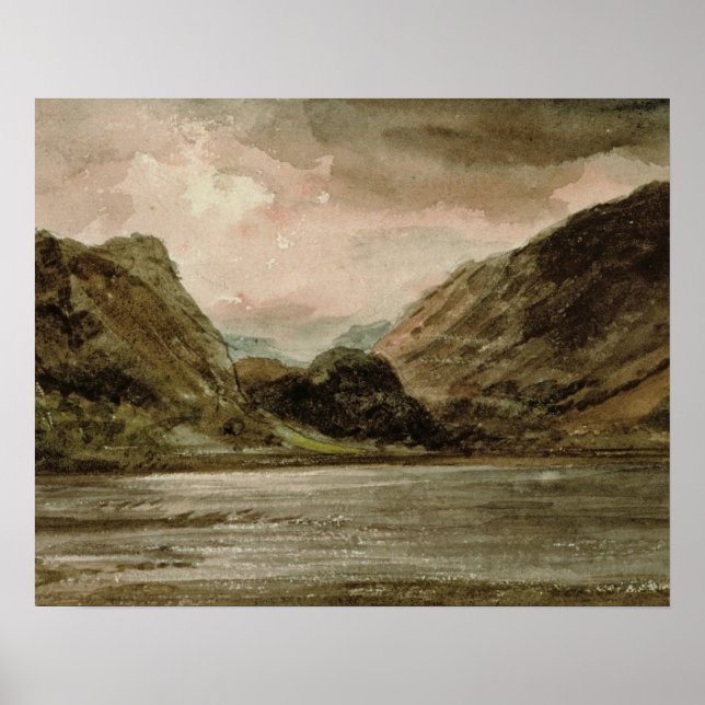 Póster John Constable | Derwentwater, Cumberland, c.1806 (Frente)