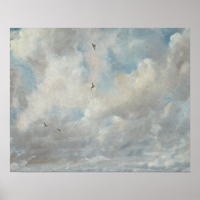 Póster John Constable - Estudio en la nube (Frente)