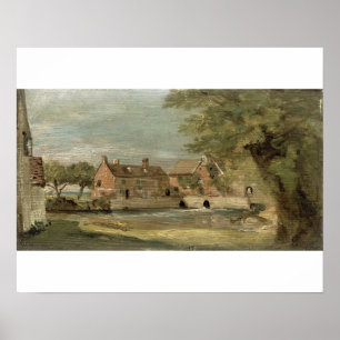 Póster John Constable   Flatford Mill (oil on panel)
