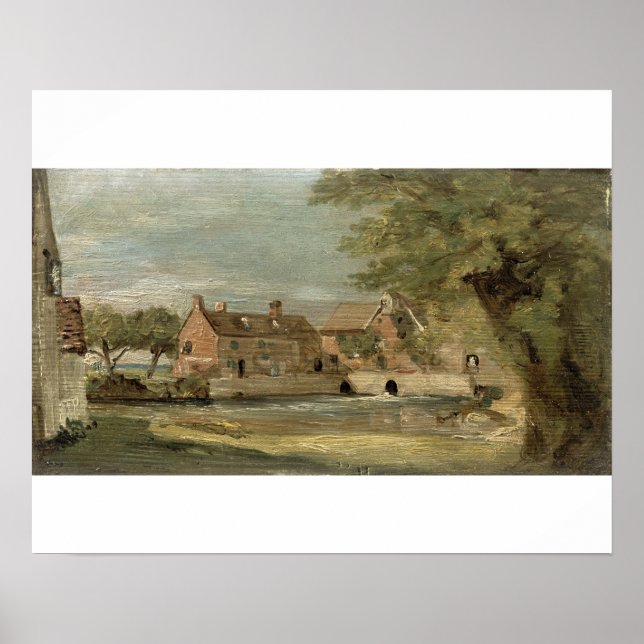 Póster John Constable | Flatford Mill (oil on panel) (Frente)