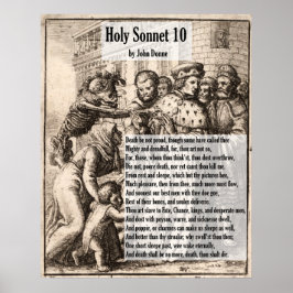 Póster John Donne Death, Be Not Orud/Holy Sonnet 10
