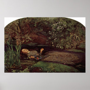 Póster John Everett Millais - Ophelia