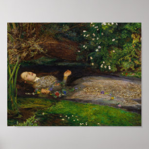 Póster John Everett Millais - Ophelia