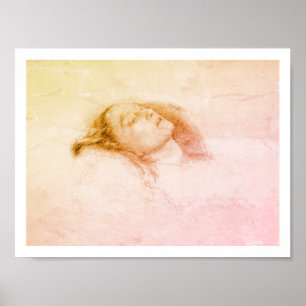 Póster John Everett Millais - Ophelia (borrador del estud
