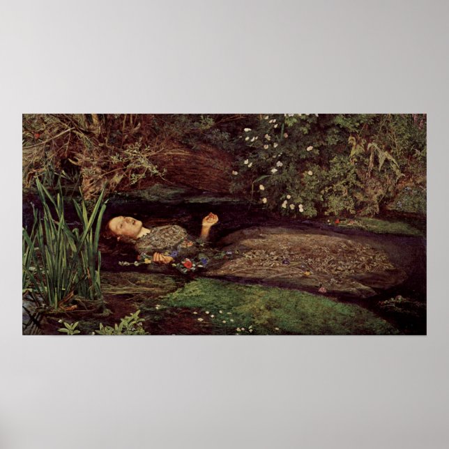 Póster John Everett Millais Ophelia Poster (Frente)