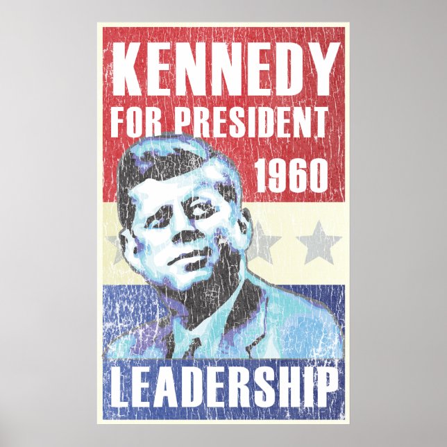 Póster John F. Kennedy Histórico Presidente (Frente)