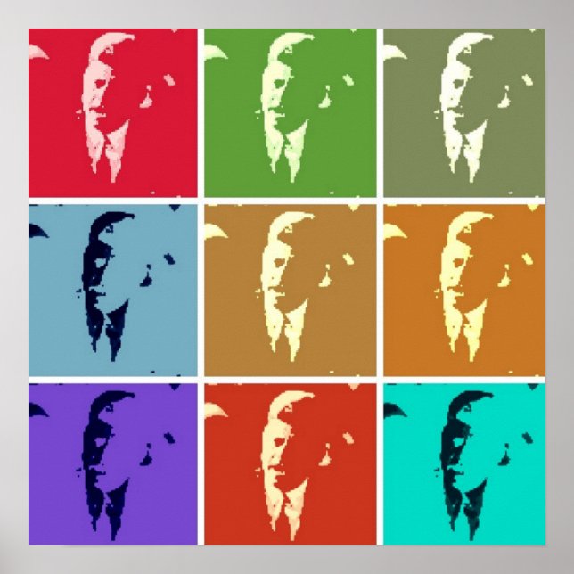 Póster John F Kennedy/JFK Pop Art (Frente)