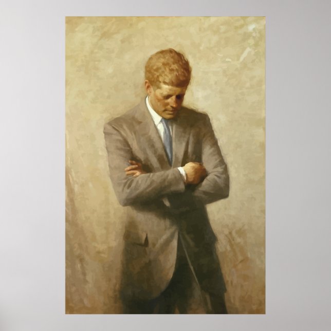 Póster John F. Kennedy Painting (Frente)