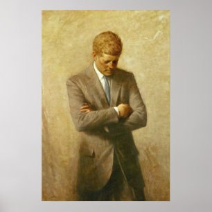 Póster John F. Kennedy, presidente de Estados Unidos, por