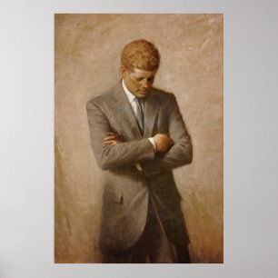 Póster John F. Kennedy, presidente de Estados Unidos, por