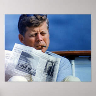 Póster John F Kennedy Smoking