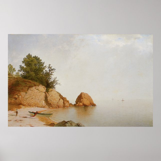 Póster John Frederick Kensett Beach En Beverly (Frente)