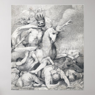 Póster John Hamilton Mortimer Muerte en un caballo pálido