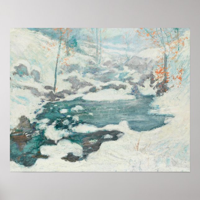 Póster John Henry Twachtman - Icebound (Frente)