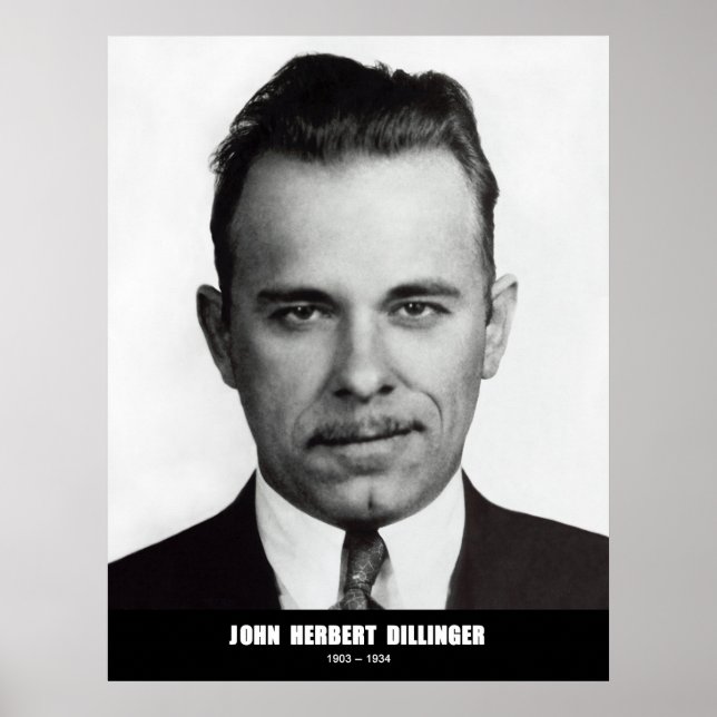 Póster John Herbert Dillinger (Frente)