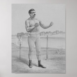 Póster John L. Sullivan - Bare-Knuckle Boxer