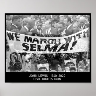 Póster John Lewis - Icono de los derechos civiles