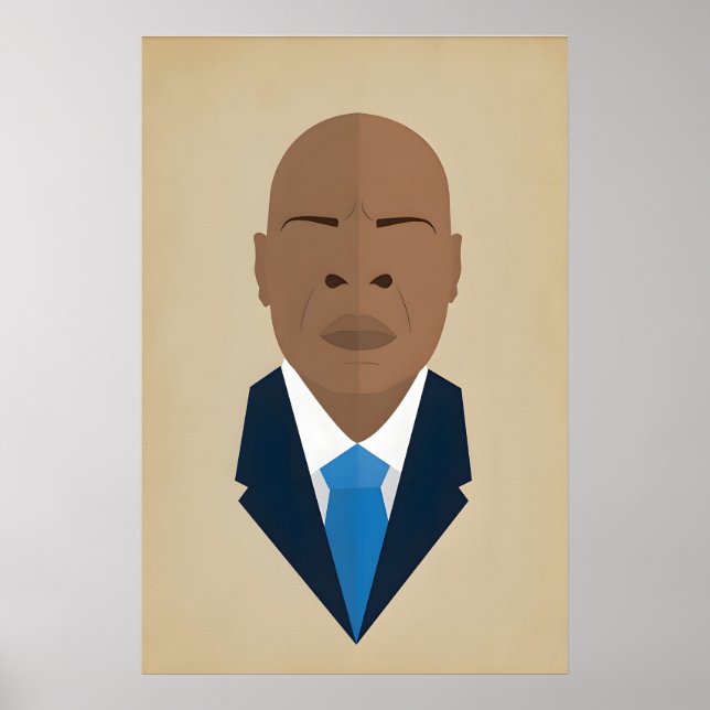 Póster John Lewis, iconos de los creadores de la historia (Frente)