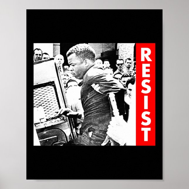 Póster John Lewis - Resist (Frente)