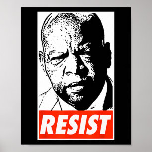 Póster John Lewis - Resist 1