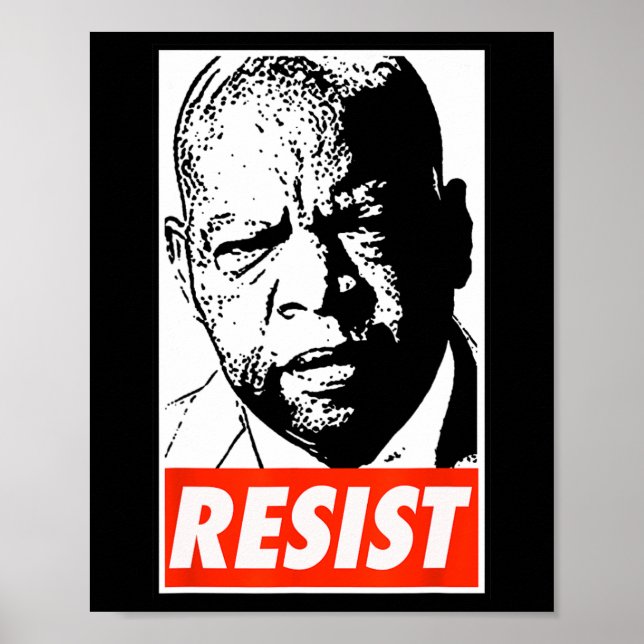 Póster John Lewis - Resist 1 (Frente)