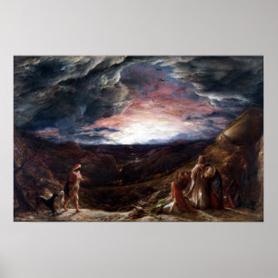 Póster John Linnell Noah La víspera del Deluge