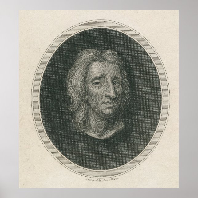 Póster John Locke, grabado por James Basire (Frente)