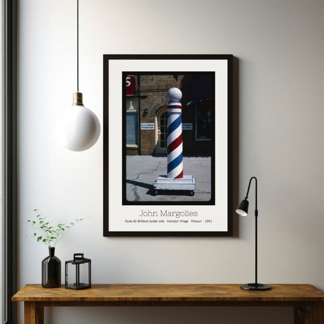 PÓSTER JOHN MARGOLIES - BARBER HAMPTON VILLAGE MISSOURI (Subido por el creador)