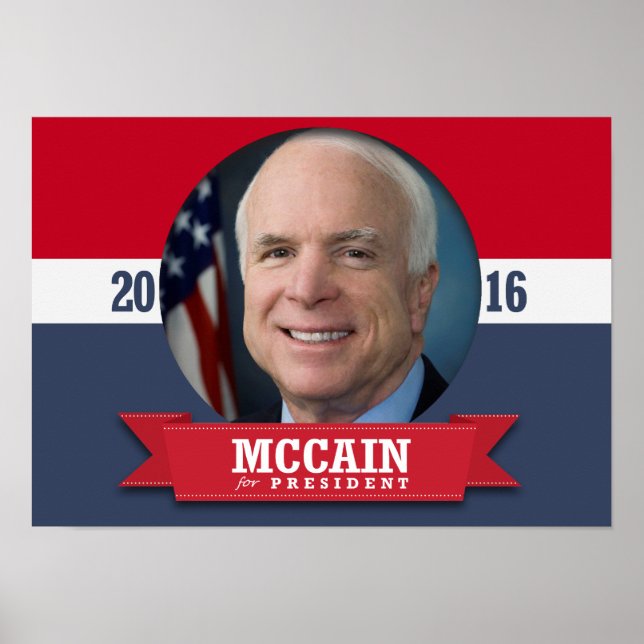 PÓSTER JOHN MCCAIN 2016 (Frente)