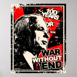 Póster John McCain: Guerra sin el extremo apenado