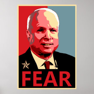 Póster John McCain - Miedo