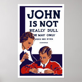 Póster John No Es Realmente Dull — WPA