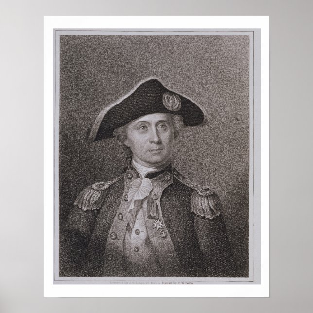 Póster John Paul Jones (1747-92), engraved by James Barto (Frente)