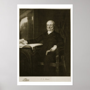 Póster John Quincy Adams, sexto presidente de Estados Uni