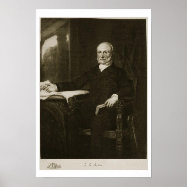 Póster John Quincy Adams, sexto presidente de Estados Uni (Frente)