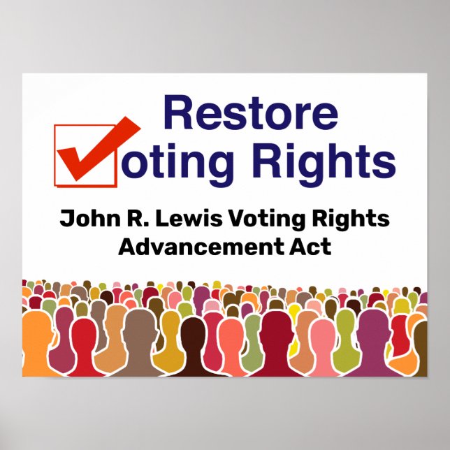 Póster John R. Lewis Voting Rights Advancement Act (Frente)