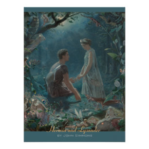 Póster John Simmons Hermia y Lysander MidSummer C0754