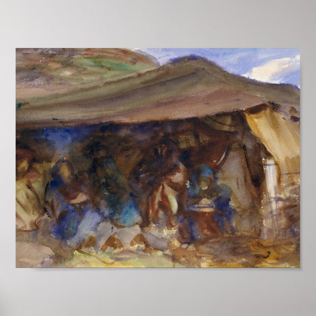 Póster John Singer Sargent - Bedouin Tent (Frente)