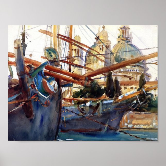 Póster John Singer Sargent- Behind the Salute (Frente)